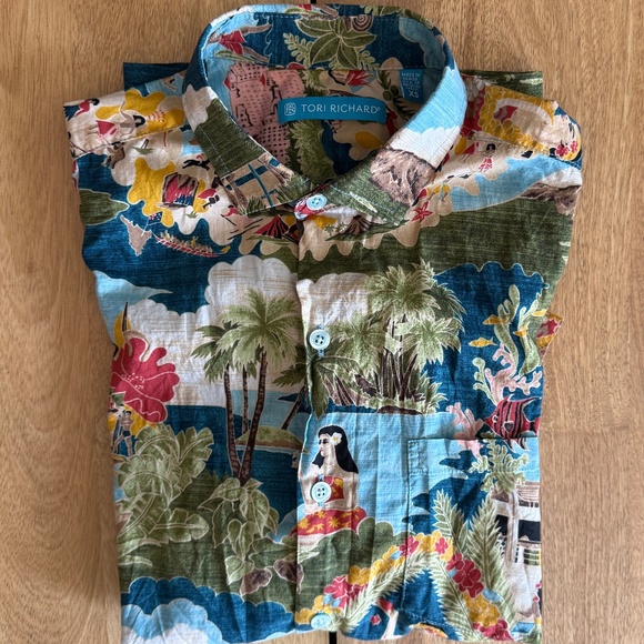 Tori Richard | XS | Boat Day Aloha S/S Shirt - Picture 8 of 8